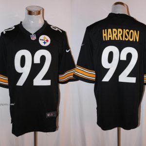 Pittsburgh Steelers #92 James Harrison Black Stitched Limited Nike Jersey
