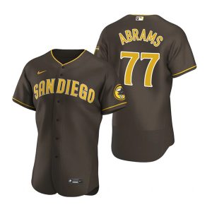 San Diego Padres #77 C.J. Abrams Brown Flex Base Stitched Baseball Jersey