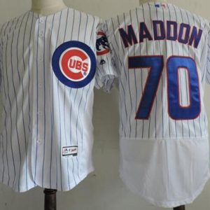 Cubs #70 Joe Maddon White Flexbase Authentic Collection Stitched Jersey