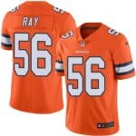Broncos #56 Shane Ray Orange Stitched Limited Rush Nike Jersey