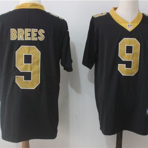 New Orleans Saints #9 Drew Brees Black Stitched Vapor Untouchable Limited Nike Jersey