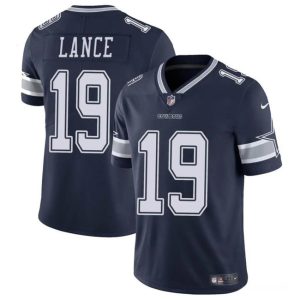 Dallas Cowboys #19 Trey Lance Navy Vapor Untouchable Limited Stitched Jersey