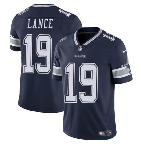 Dallas Cowboys #19 Trey Lance Navy Vapor Untouchable Limited Stitched Jersey