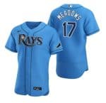 Tampa Bay Rays #17 Austin Meadows Blue Flex Base Stitched Jersey