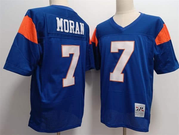 Blue Mountain State #7 Alex Moran Blue Stitched Jersey