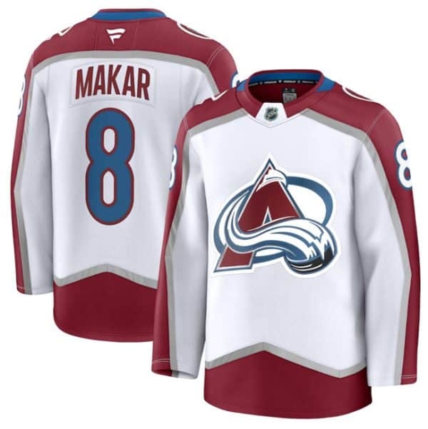Colorado Avalanche #8 Cale Makar White 2024-25 Away Stitched Jersey