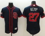 Padres #27 Matt Kemp Navy Blue Fashion Stars Stripes Flexbase Authentic Stitched Jersey