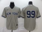 New York Yankees #99 Aaron Judge Grey Cool Base Stitched Jersey