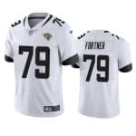 Jacksonville Jaguars #79 Luke Fortner White Vapor Untouchable Limited Stitched Jersey