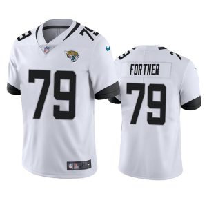 Jacksonville Jaguars #79 Luke Fortner White Vapor Untouchable Limited Stitched Jersey