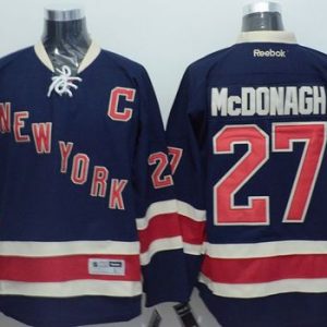 Rangers #27 Ryan McDonagh Navy Blue Stitched Jersey