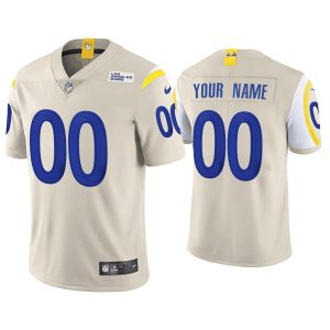 Los Angeles Rams Customized Vapor Bone NFL Stitched Limited Jersey