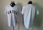 Mariners Blank White 1909 Turn Back The Clock Stitched Jersey