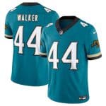 Jacksonville Jaguars #44 Travon Walker Teal 2024 F.U.S.E. Prowler Throwback Vapor Limited Stitched Jersey