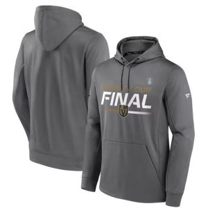 Vegas Golden Knights Gray 2023 Stanley Cup Final Authentic Pro Pullover Hoodie
