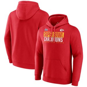 Kansas City Chiefs Red Super Bowl LVII Champions Foam Finger Pullover Hoodie