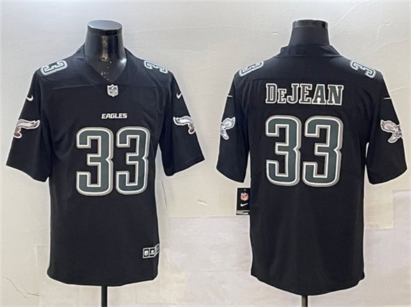 Philadelphia Eagles #33 Cooper DeJean Black Fashion New Vapor Untouchable Limited Stitched Jersey