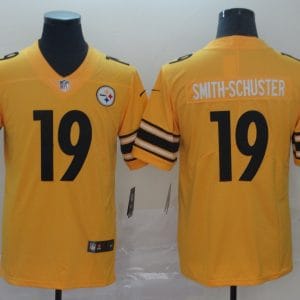 Pittsburgh Steelers #19 JuJu Smith-Schuster Gold Inverted Legend Stitched Jersey