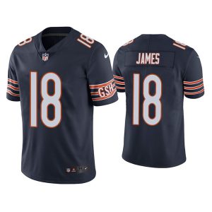 Chicago Bears #18 Jesse James Navy Vapor Untouchable Limited Stitched Jersey