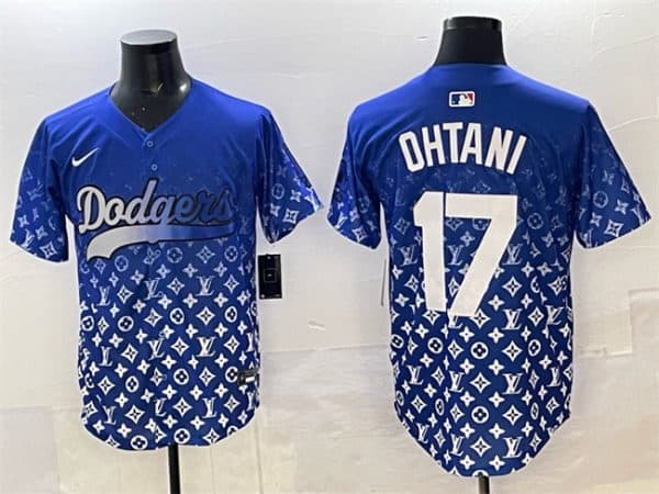 Los Angeles Dodgers #17 Shohei Ohtani Blue Limited Stitched Jersey