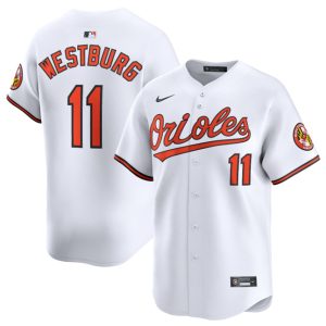 Baltimore Orioles #11 Jordan Westburg White 2025 Home Limited Cool Base Stitched Jersey