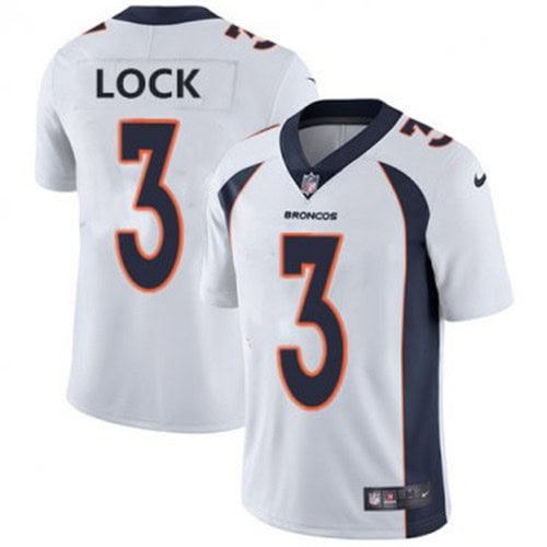 Denver Broncos #3 Drew Lock White 2019 Vapor Untouchable Stitched Jersey