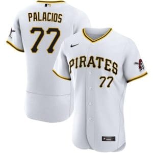 Pittsburgh Pirates #77 Joshua Palacios White Flex Base Stitched Jersey