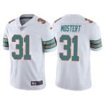 Miami Dolphins #31 Raheem Mostert White Color Rush Limited Stitched Football Jersey