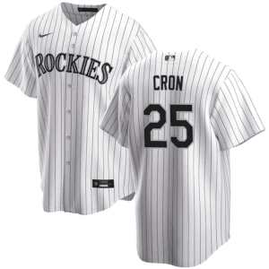 Colorado Rockies #25 C.J. Cron White Stitched Jersey