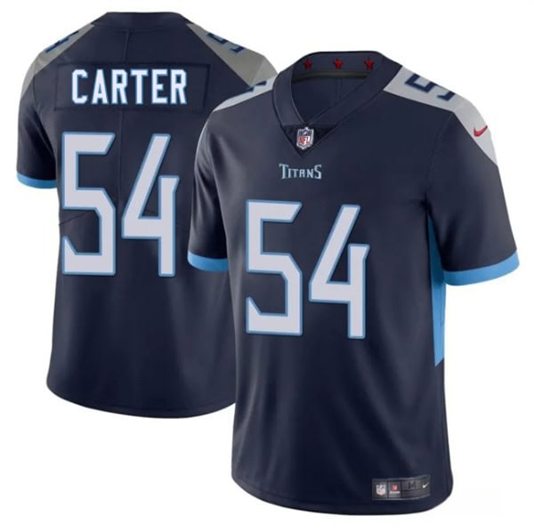 Tennessee Titans #54 Lorenzo Carter Navy 2025 Vapor Untouchable Stitched Jersey