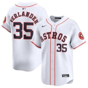 Houston Astros #35 Justin Verlander White 2024 Home Limited Stitched Jersey