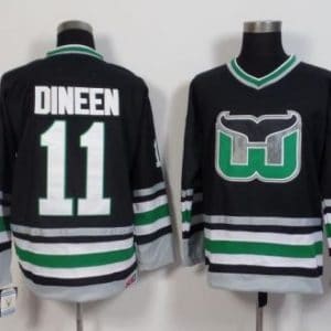 Whalers #11 Kevin Dineen Black CCM Throwback Stitched Jersey