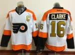 Flyers #16 Bobby Clarke White 3rd Stitched Jersey