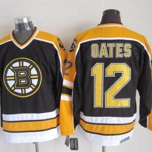 Bruins #12 Adam Oates Black CCM Throwback New Stitched Jersey