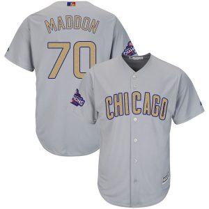 Chicago Cubs #70 Joe Maddon World Series Champions Gold Program Cool Base Stitched Jersey