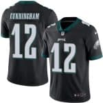 Eagles #12 Randall Cunningham Black Stitched Limited Rush Nike Jersey