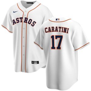 Houston Astros #17 Victor Caratini White Cool Base Stitched Jersey