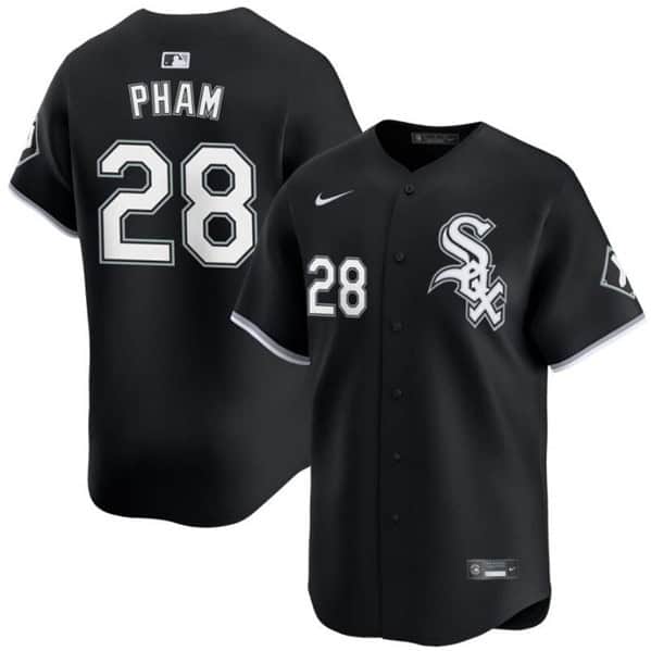 Chicago White Sox #28 Tommy Pham Black 2024 Alternate Limited Stitched Jersey