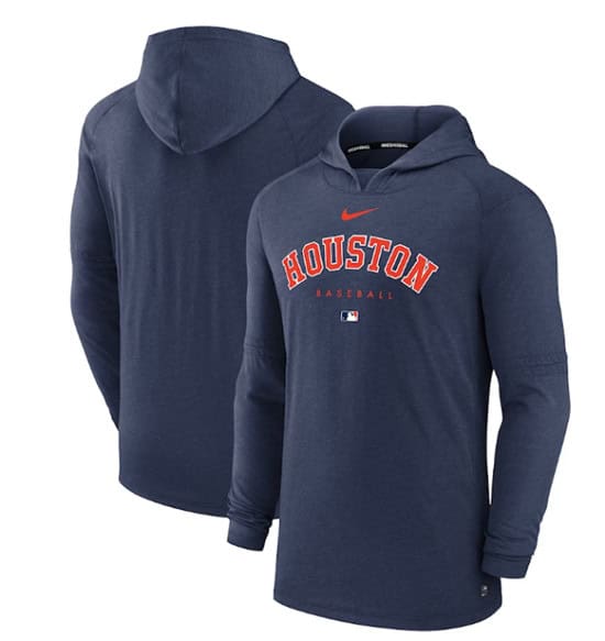 Houston Astros Navy Dri-FIT Early Work Pullover Hoodie