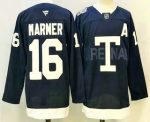 Toronto Maple Leafs #16 Mitch Marner Navy Heritage Classic Stitched Authentic Jersey