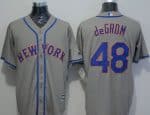 Mets #48 Jacob DeGrom Grey New Cool Base Stitched Jersey