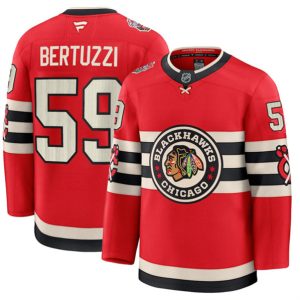 Chicago Blackhawks #59 Tyler Bertuzzi Red 2024-25 Winter Classic Stitched Jersey