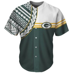 Green Bay Packers Green Baseball Jersey