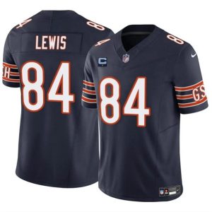 Chicago Bears #84 Marcedes Lewis Navy 2024 F.U.S.E. With 1-Star C Patch Vapor Untouchable Limited Stitched Jersey