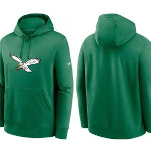 Philadelphia Eagles Kelly Green Stitched Pullover Hoodie