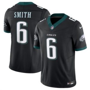 Philadelphia Eagles #6 DeVonta Smith Black 2024 New F.U.S.E. Vapor Untouchable Limited Jersey