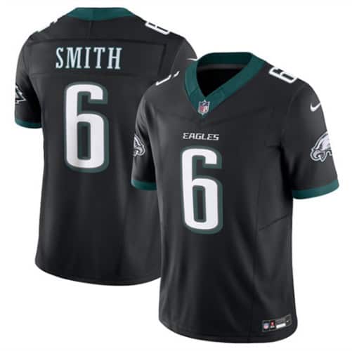 Philadelphia Eagles #6 DeVonta Smith Black 2024 New F.U.S.E. Vapor Untouchable Limited Jersey