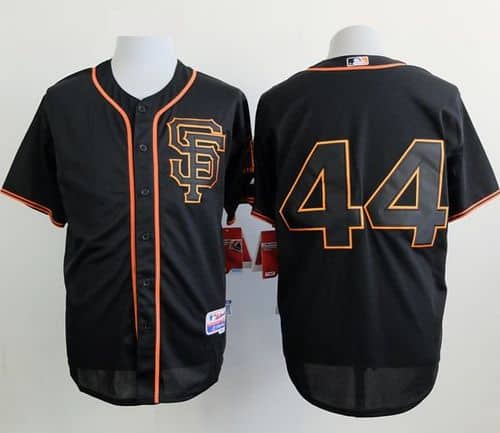 Giants #44 Willie McCovey Black Alternate Cool Base Stitched Jersey
