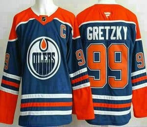 Edmonton Oilers #99 Wayne Gretzky Blue Authentic Jersey
