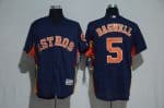Houston Astros #5 Jeff Bagwell Majestic Alternate Navy Flex Base Authentic Collection Stitched Jersey